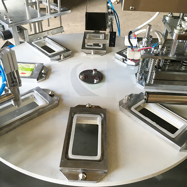 KIS-900 Tipo rotativo Soft Tofu Box Sealing Machine